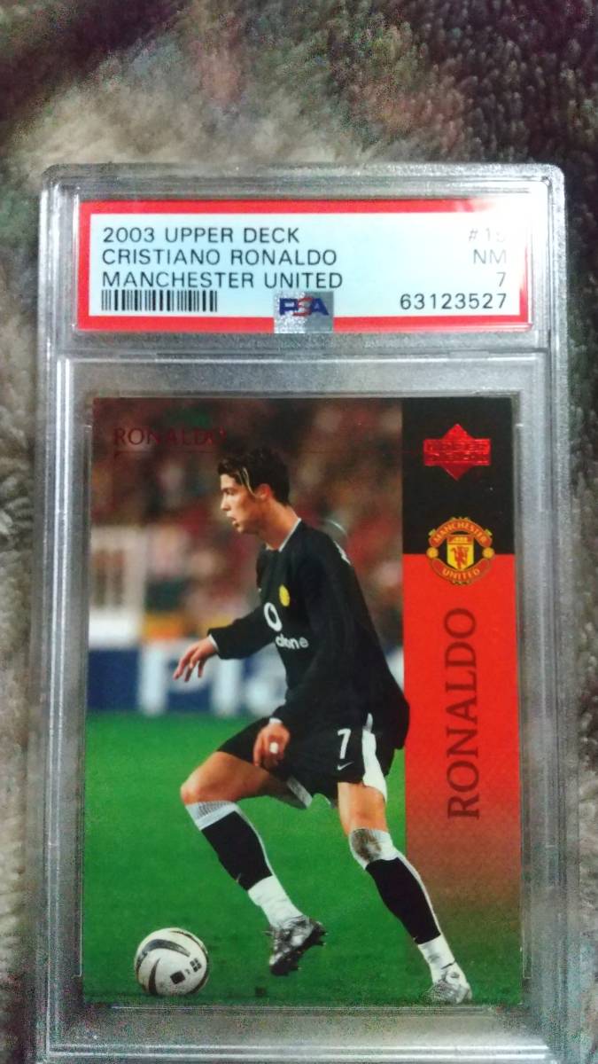 2003 Upper Deck Manchester United ♯15 Cristiano Ronaldo【PSA 7 NM】 Rookie