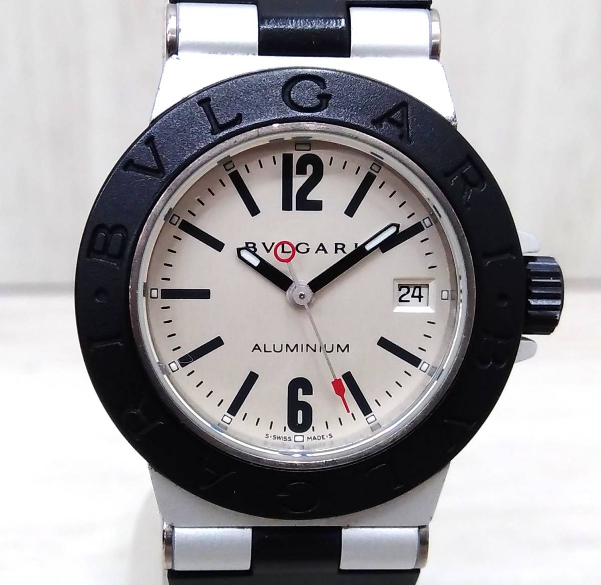 BVLGARI ブルガリ AL 29 TA アルミニウム クォーツ 腕時計【2022/02