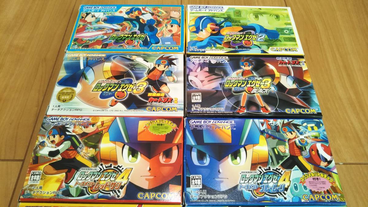 ゲームボーイアドバンス ソフト ロックマンエグゼ 1~6 シリーズ 10作セット 動作確認済 希少 美品多数 ハガキ完備