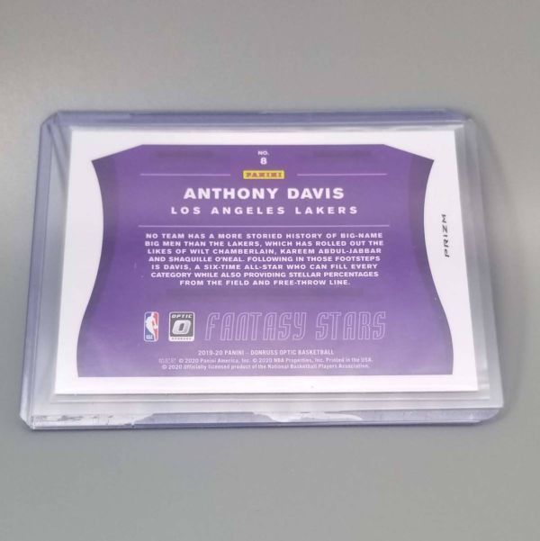 Anthony Davis アンソニー デイビス Gold Wave Fantasy Stars Ssp Insert Rare Tmall Edition バスケットボール カード_画像2