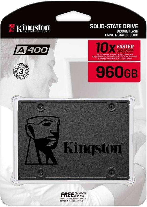 キングストン Kingston SSD 960GB 2.5インチ SATA3 TLC NAND採用 A400 SA400S37/960G