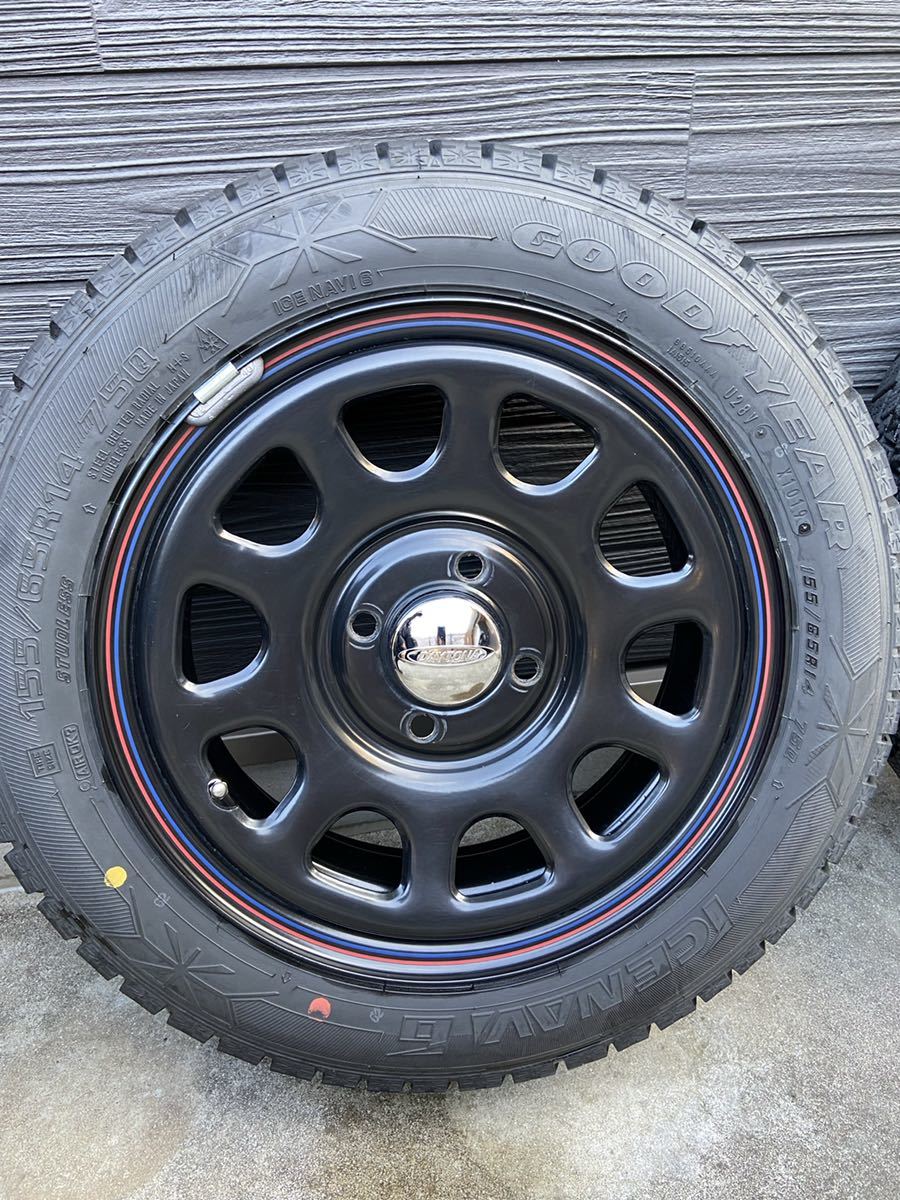 日本お値下 デイトナ スチールホイール 4穴 スタッドレス 155/65R14 ・4本セット! 日本お値下 デイトナ スチールホイール 4穴 スタッドレス 155/65R14 ・4本セット!