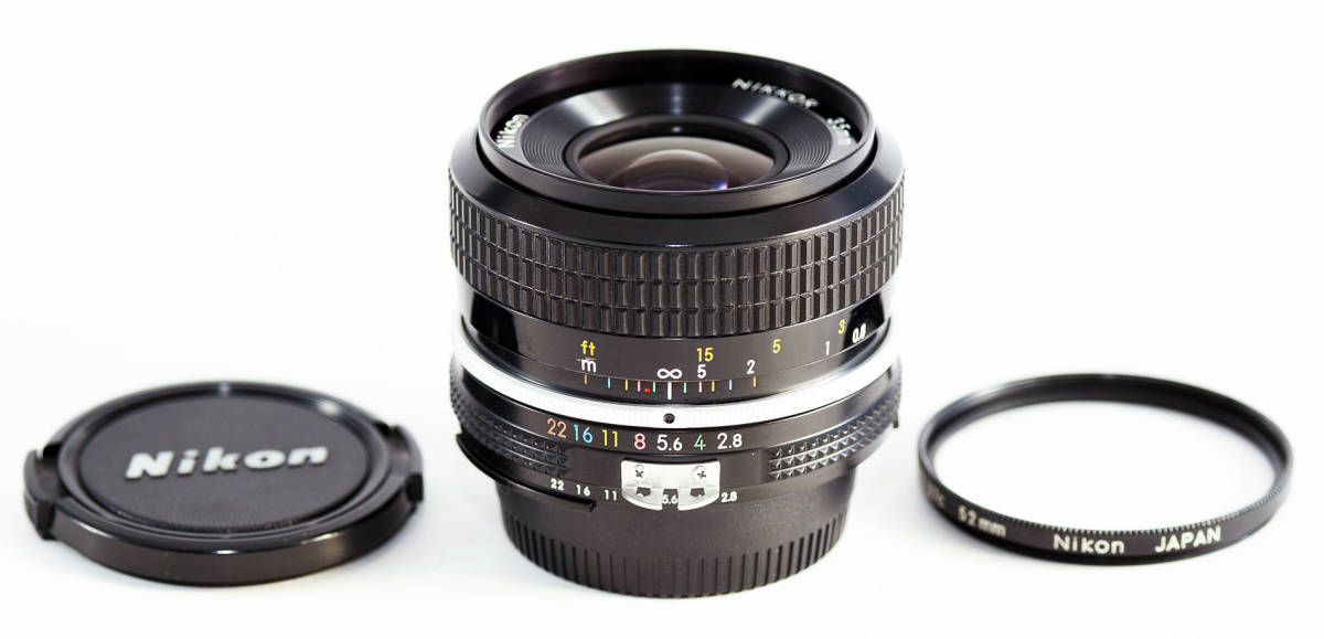 Nikon Ai NIKKOR 【代引可】 35mm f2.8 マニュアルフォーカスレンズ 日本 明るい広角レンズ 一眼レフカメラ用交換レンズ デジカメ使用でフルサイズ