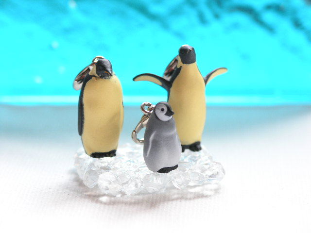 海鳥 携帯ストラップ 皇帝ペンギン 直立ポーズ 可愛いアイドル 水族館ストラップ アクセサリー 根付 トップ