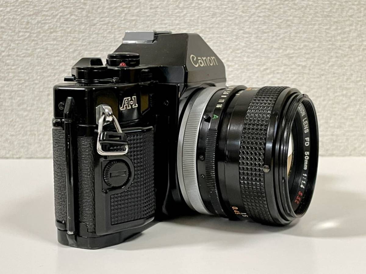 キヤノン Canon A-1 + FD 50mm F1.4 ジャンク MF一眼レフ フイルムカメラ 標準レンズ FDマウント_画像3