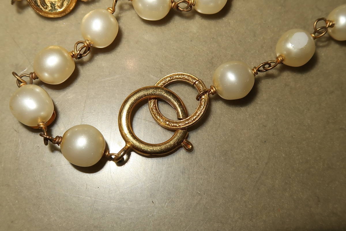 ♪♪CHANEL シャネル フェイクパール ロング ネックレス♪♪ | charcas
