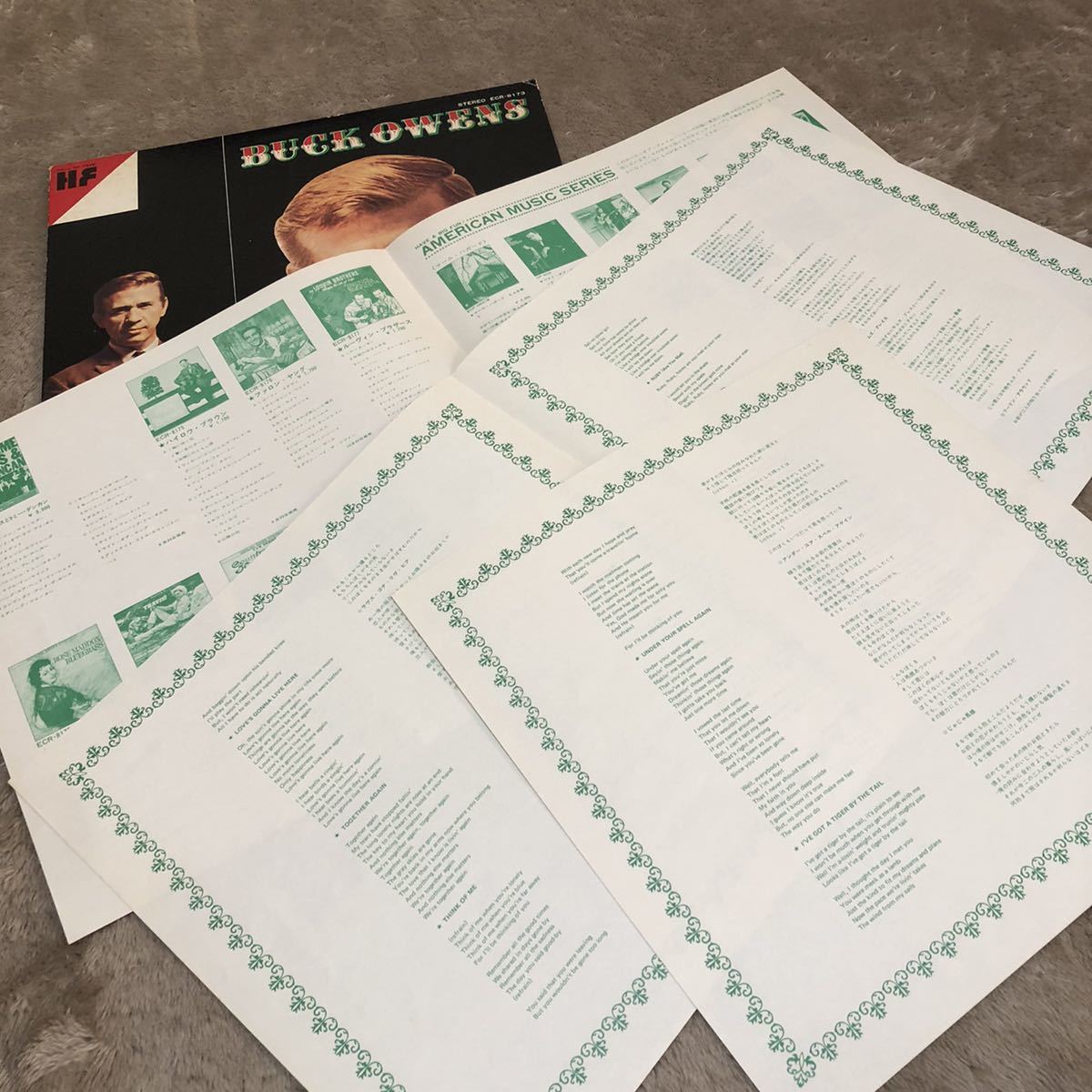 【国内盤】BUCK OWENS バッグオウエンズ ホールオブフェイムシリーズ / LP レコード / ECR8173 / ライナー有 / 洋楽カントリー /_画像6