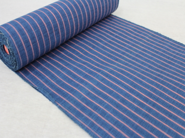 楽布特選　91192wdｔy 手織り藍染め「泰木綿」新品反物
