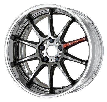 F:10.5J／R:12.5J×19インチ フルリバース 新品4本 オーダーINSET PCD加工対応 ワークWORK エモーションZR10 2P 色:GTKグリミットブラック_画像9