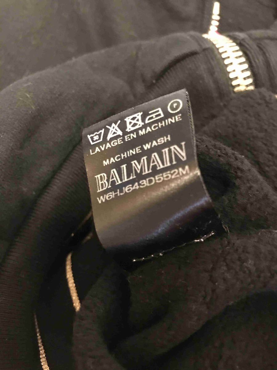 国内正規 16AW BALMAIN バルマン サイドジップ ジップアップ パーカー