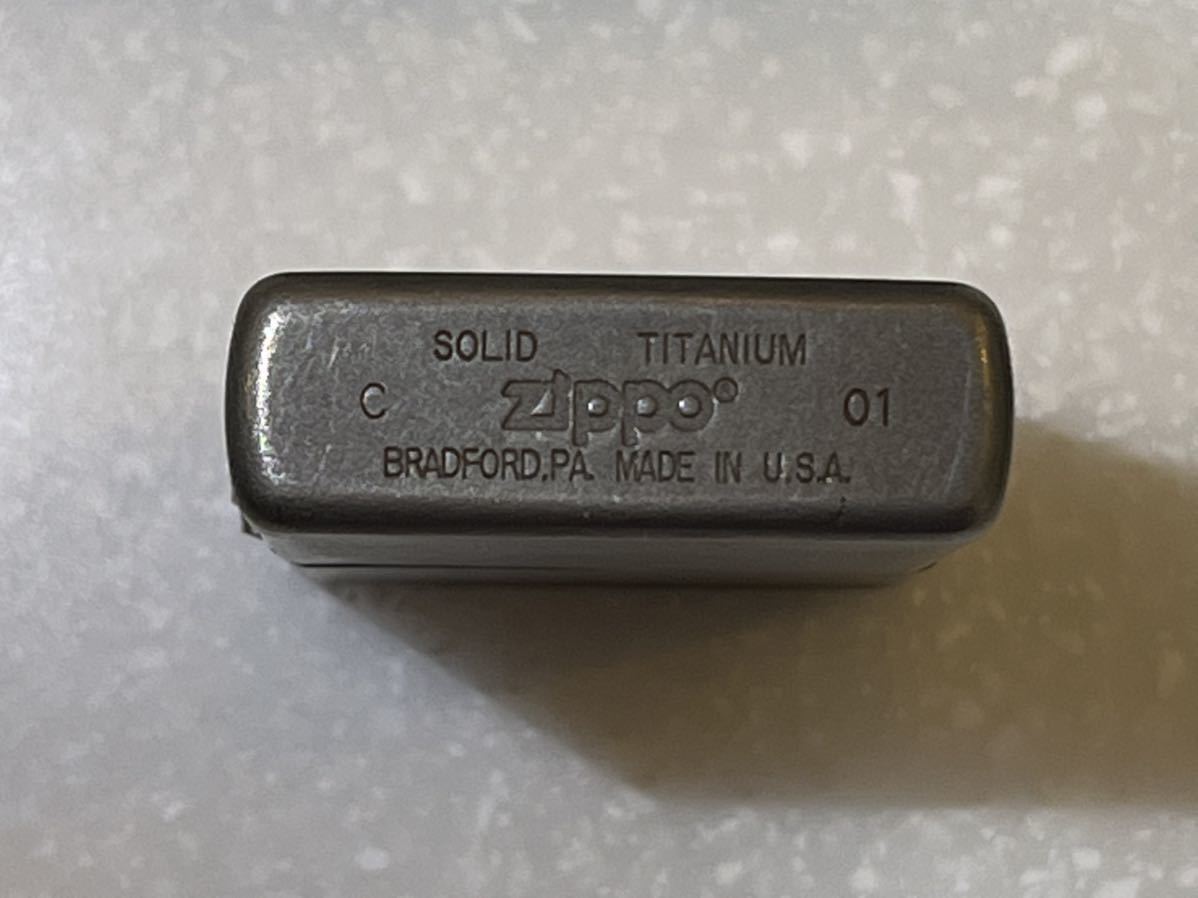ZIPPO solid titanium ソリッドチタン 2001年製 ZIPPO solid titanium 