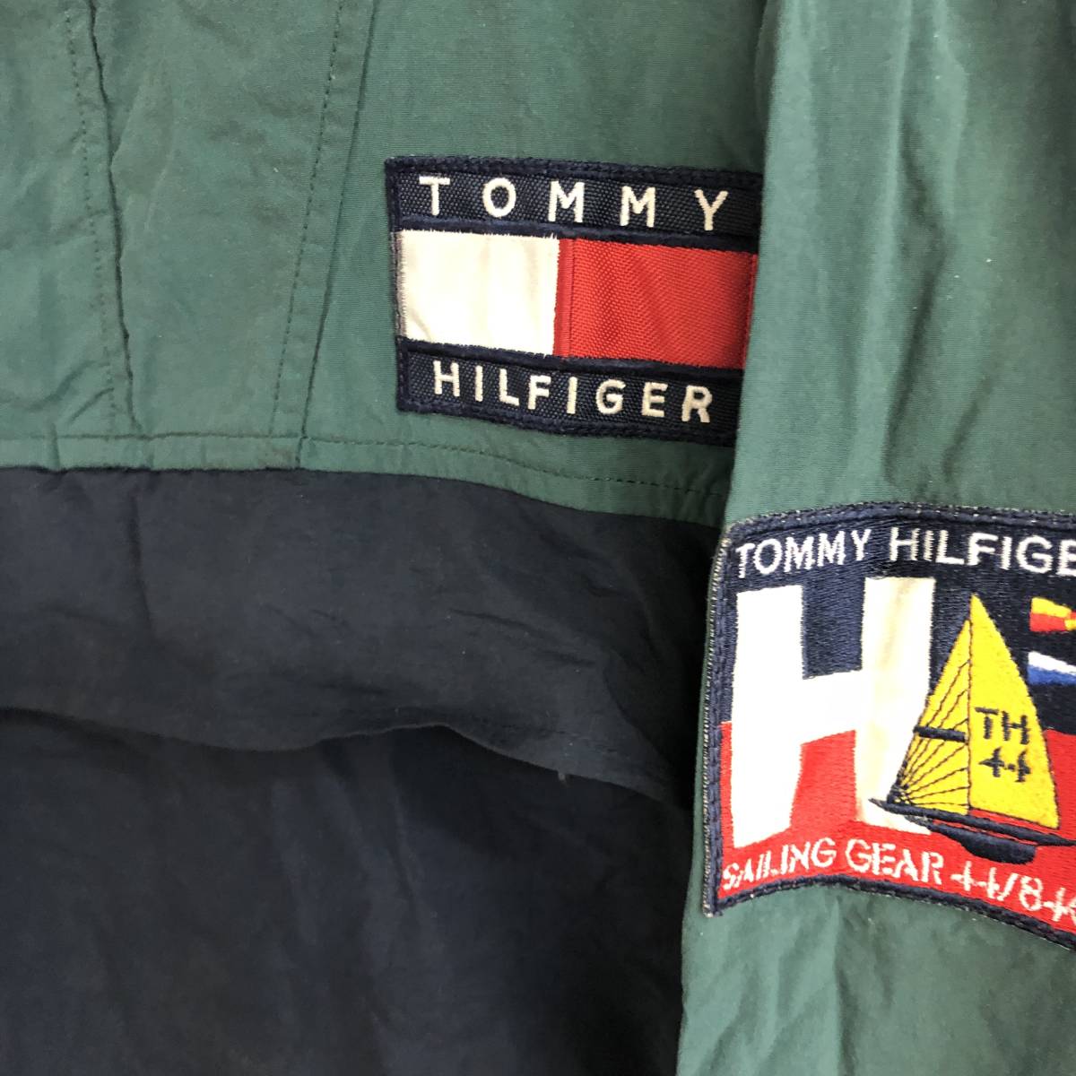 90s tommy hilfiger anorak parka S トミーヒルフィガー ナイロン 
