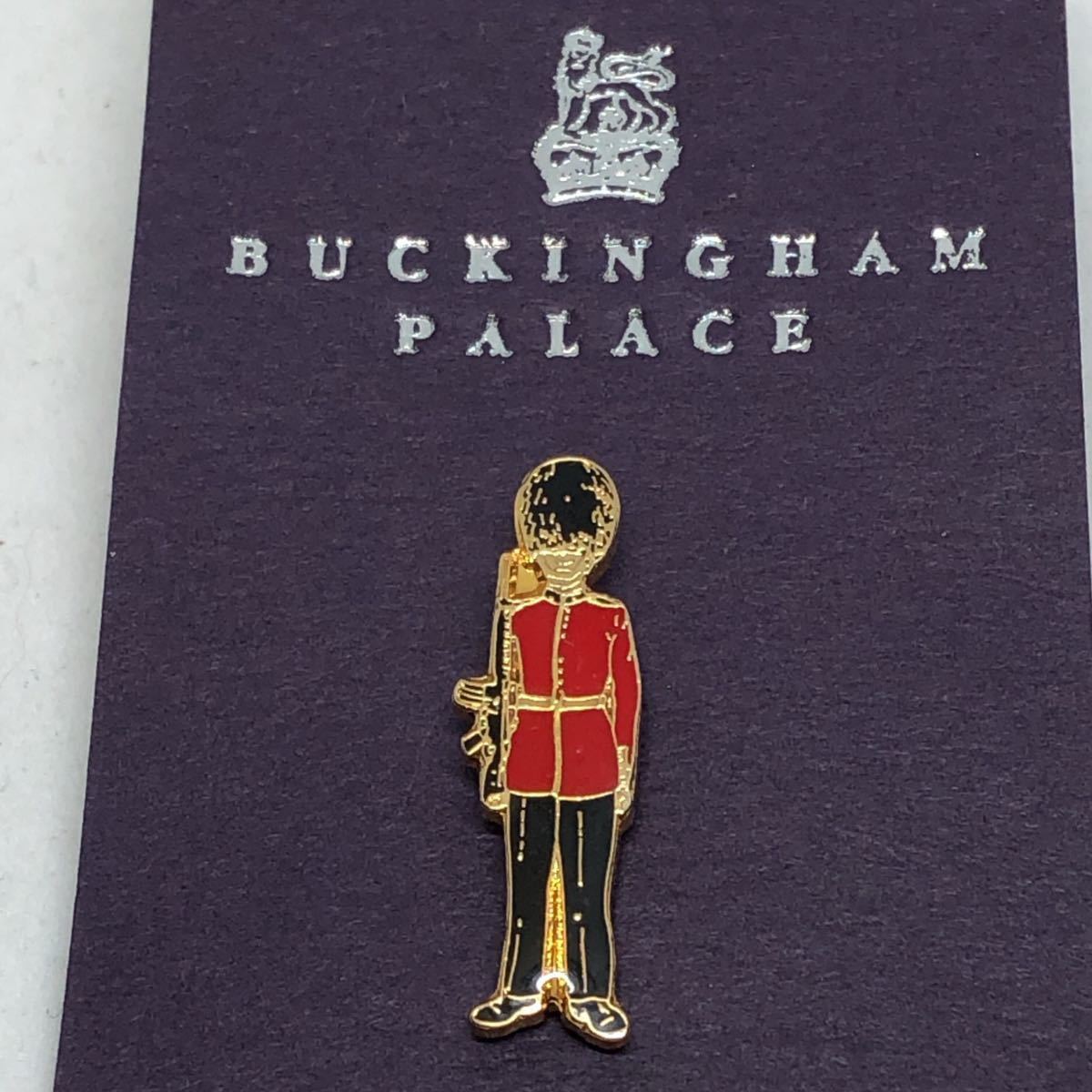バッキンガム宮殿 近衛兵　ピンバッジ 未使用BUCKINGHAM PALACE 台紙付き　個人保管_画像1