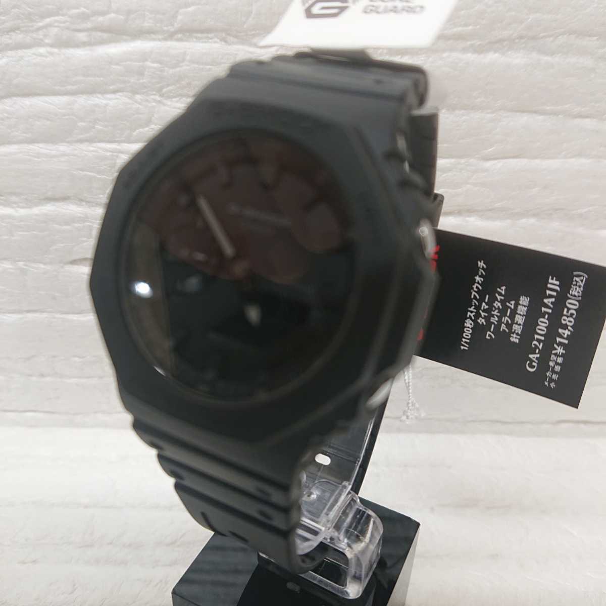 G-SHOCK 薄型化を果たしたNewデジタル・アナログコンビネーションモデル　メンズ腕腕時計 GA-2100-1A1JF　新品 未使用　国内正規品_画像3