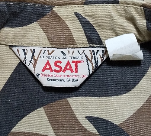 90's ASAT トライバル BDシャツ USA ビンテージ ミリタリーシャツ 迷彩