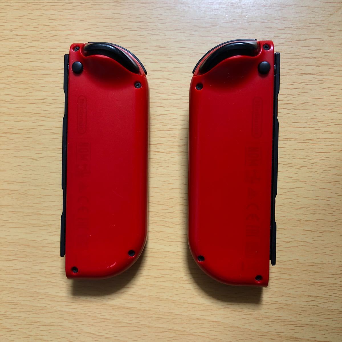 ★Nintendo Switch Joy-Con (L)(R)レッド　動作確認OK  純正ストラップ　純正グリップ付