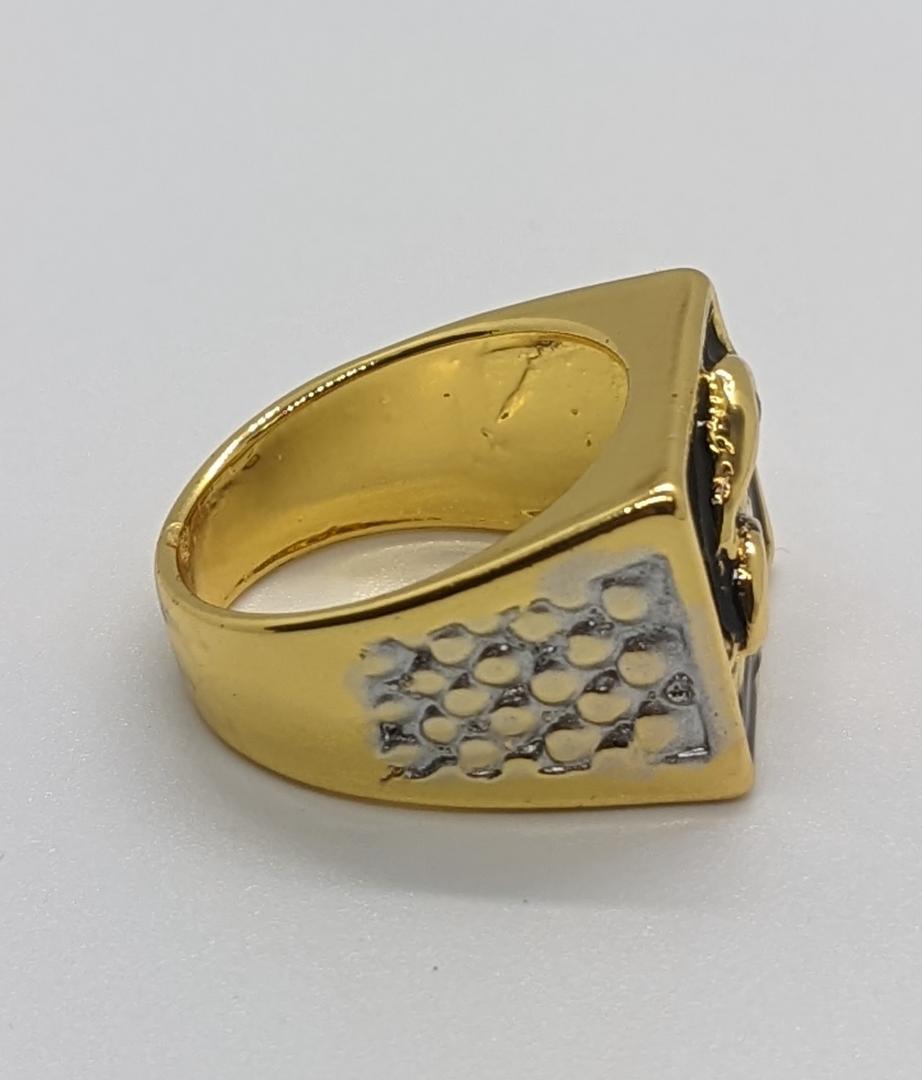 数々の賞を受賞 新品 R024-7】メンズ ゴールド リング メンズ リング フェニックス 不死鳥 M21 紋章  ゴールド 国旗 指輪 金 指輪