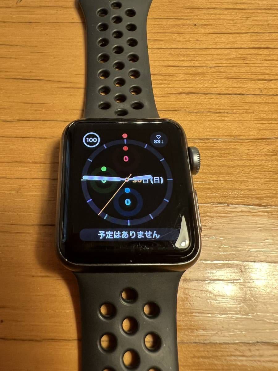 オンラインストア限定】 【】Apple(アップル) Apple Watch Series 3 Nike+ GPS 38mm スペースグレイ アルミニウムケース