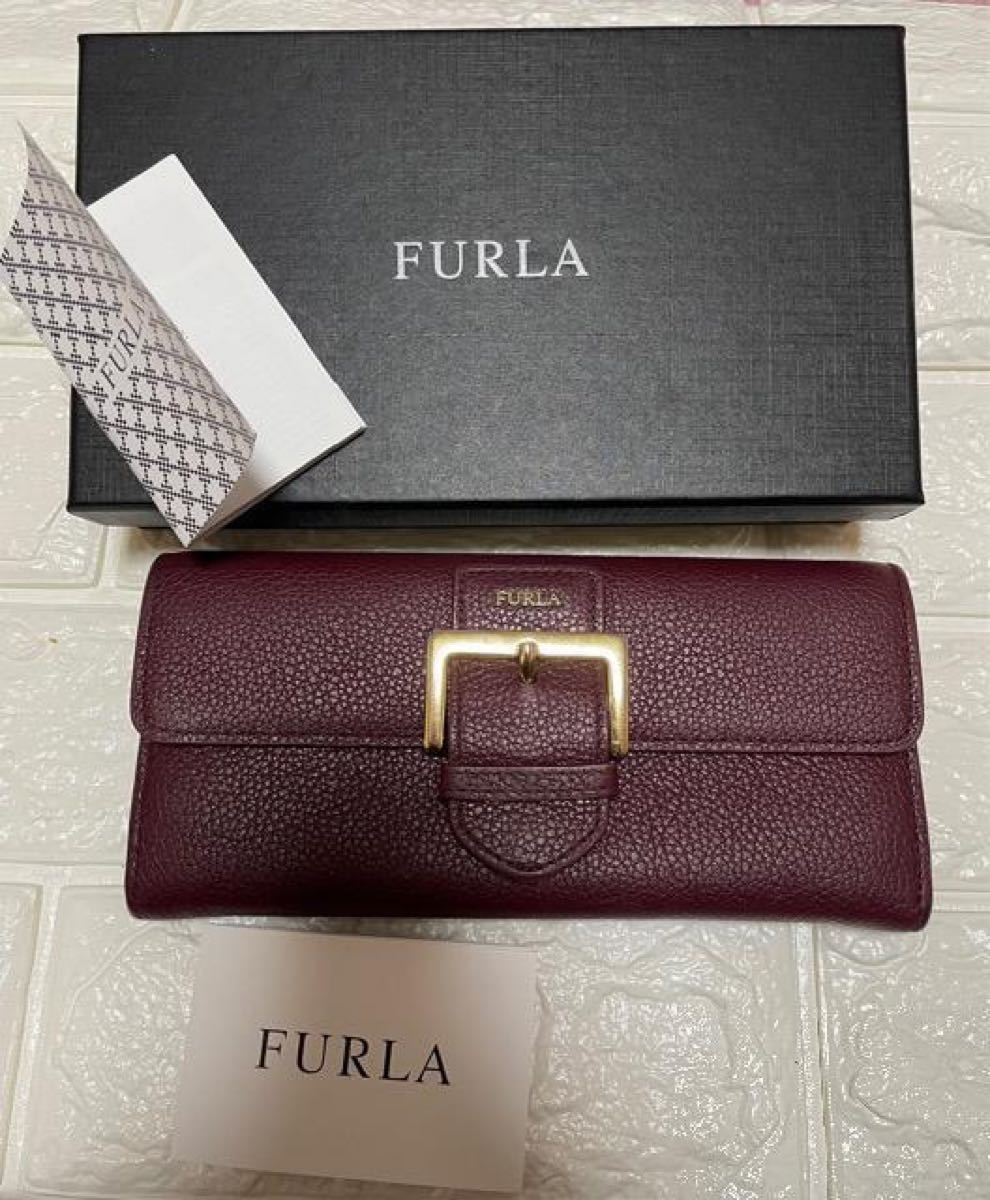 FURLA フルラ 長財布 レッド - 長財布