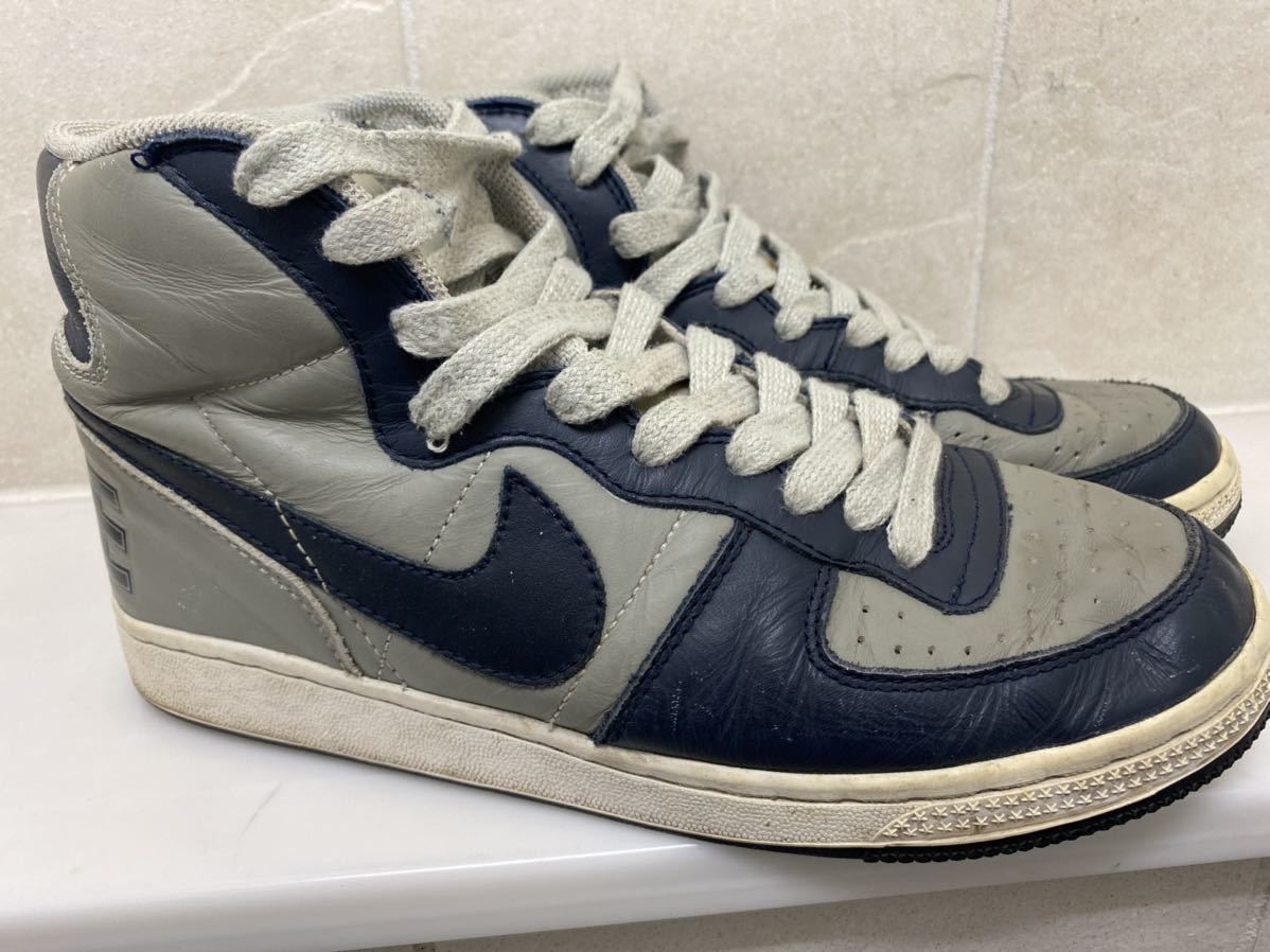 2003 NIKE TERMINATOR HI 灰×紺 US8.5 ターミネーター 307147-041
