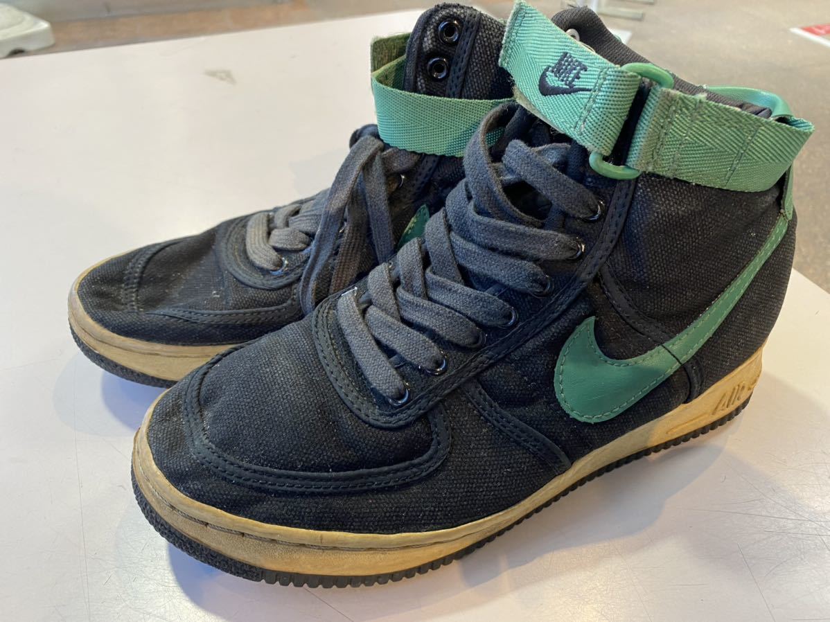 1995 NIKE AIR FORCE 1 HIGH CVS SC 黒×緑 US8.5 630098-032