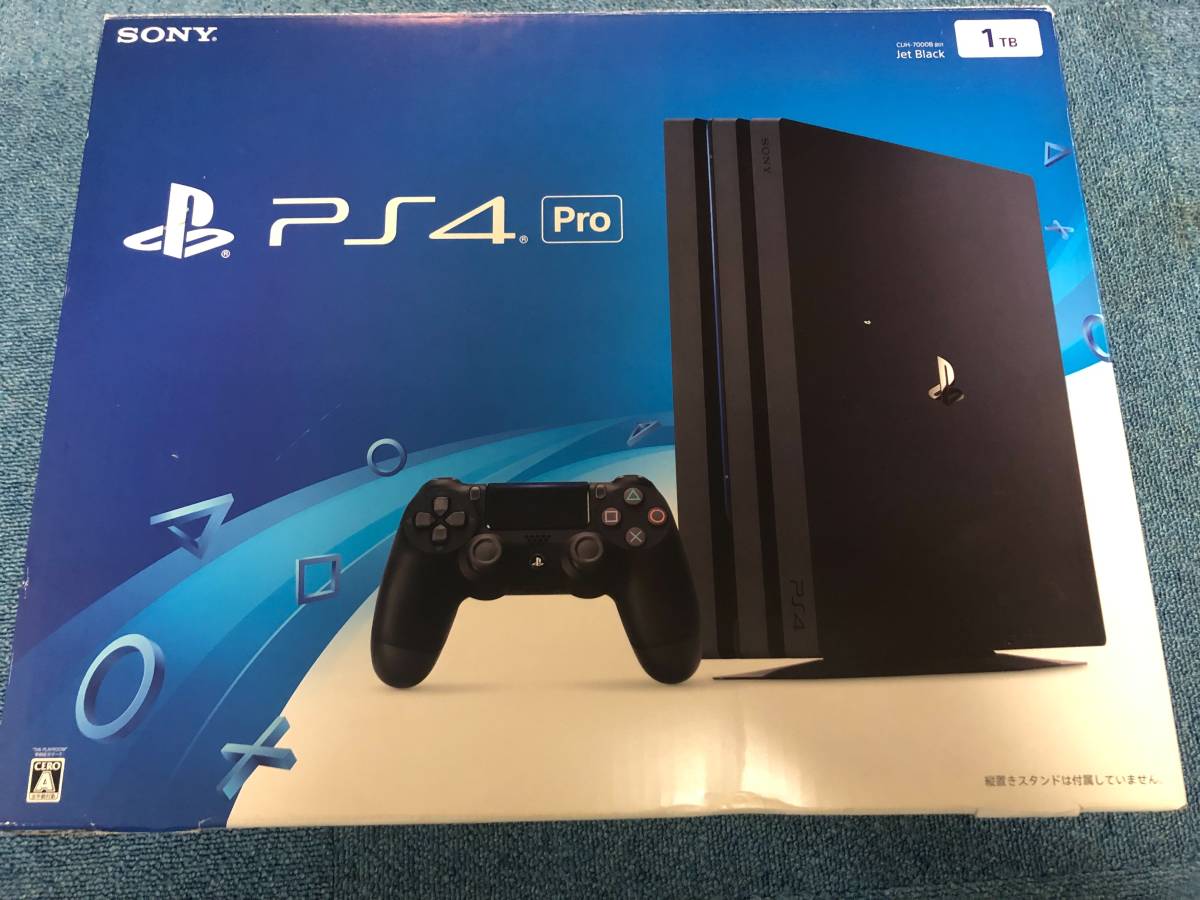 美品、ほぼ未使用】PlayStation 4 Pro ジェット・ブラック 1TB (CUH