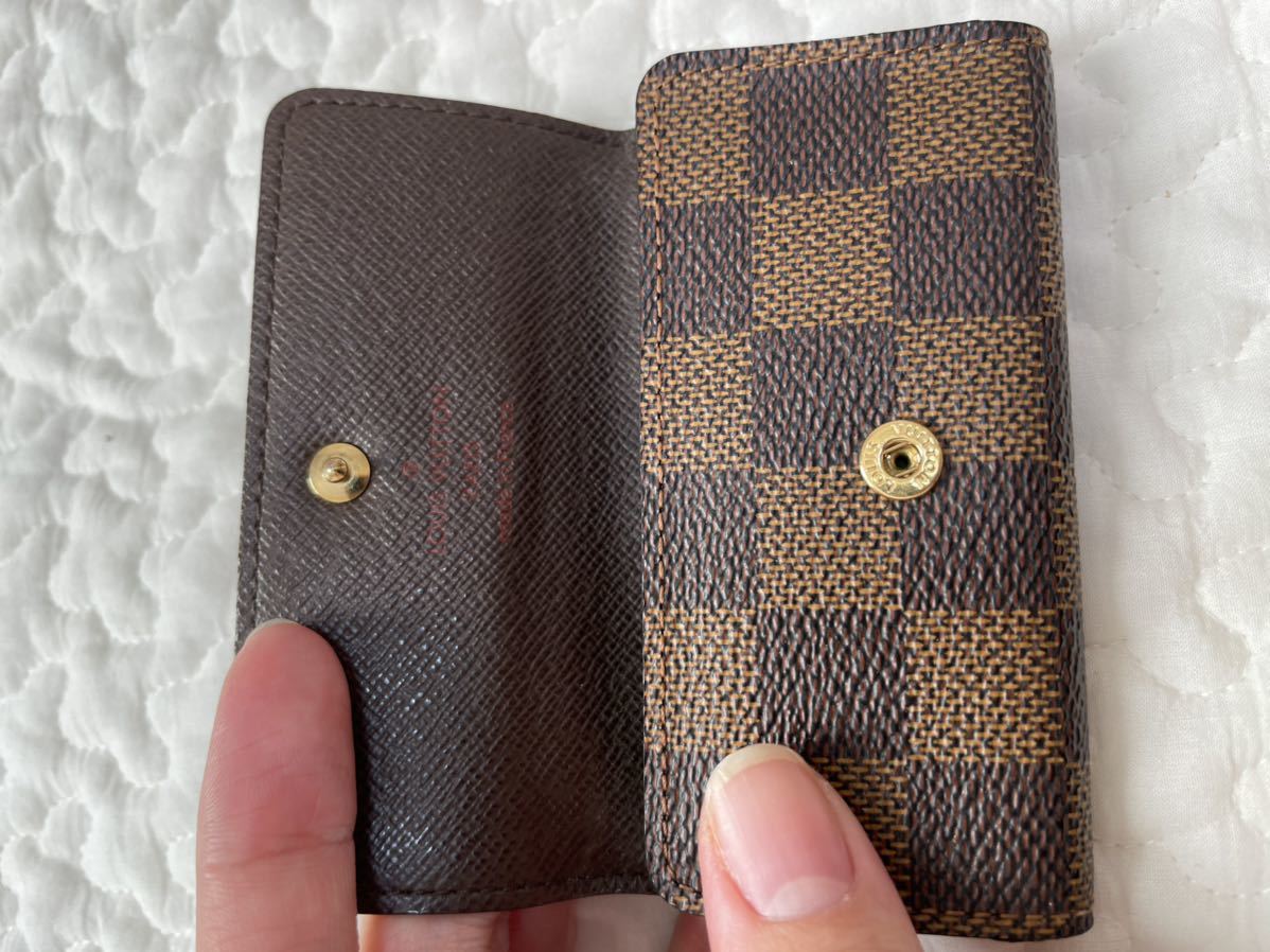 ルイヴィトン　LOUIS VUITTON キーケース　ダミエ　名前入り_画像6