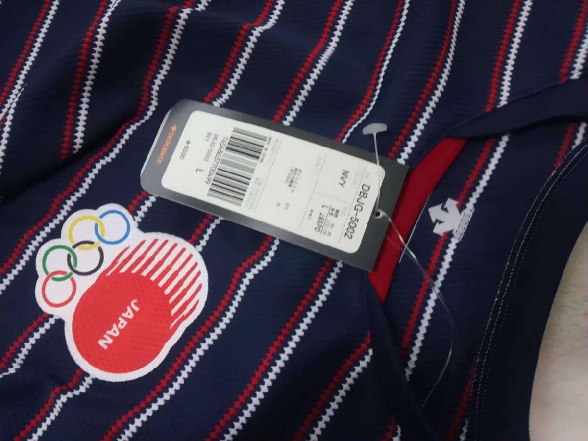 新品タグ付き　JAPANジャパン日本代表オリンピックチーム2008　Tシャツ　 デサントDESCENTE　メンズL 　北京オリンピック 五輪 　_画像6