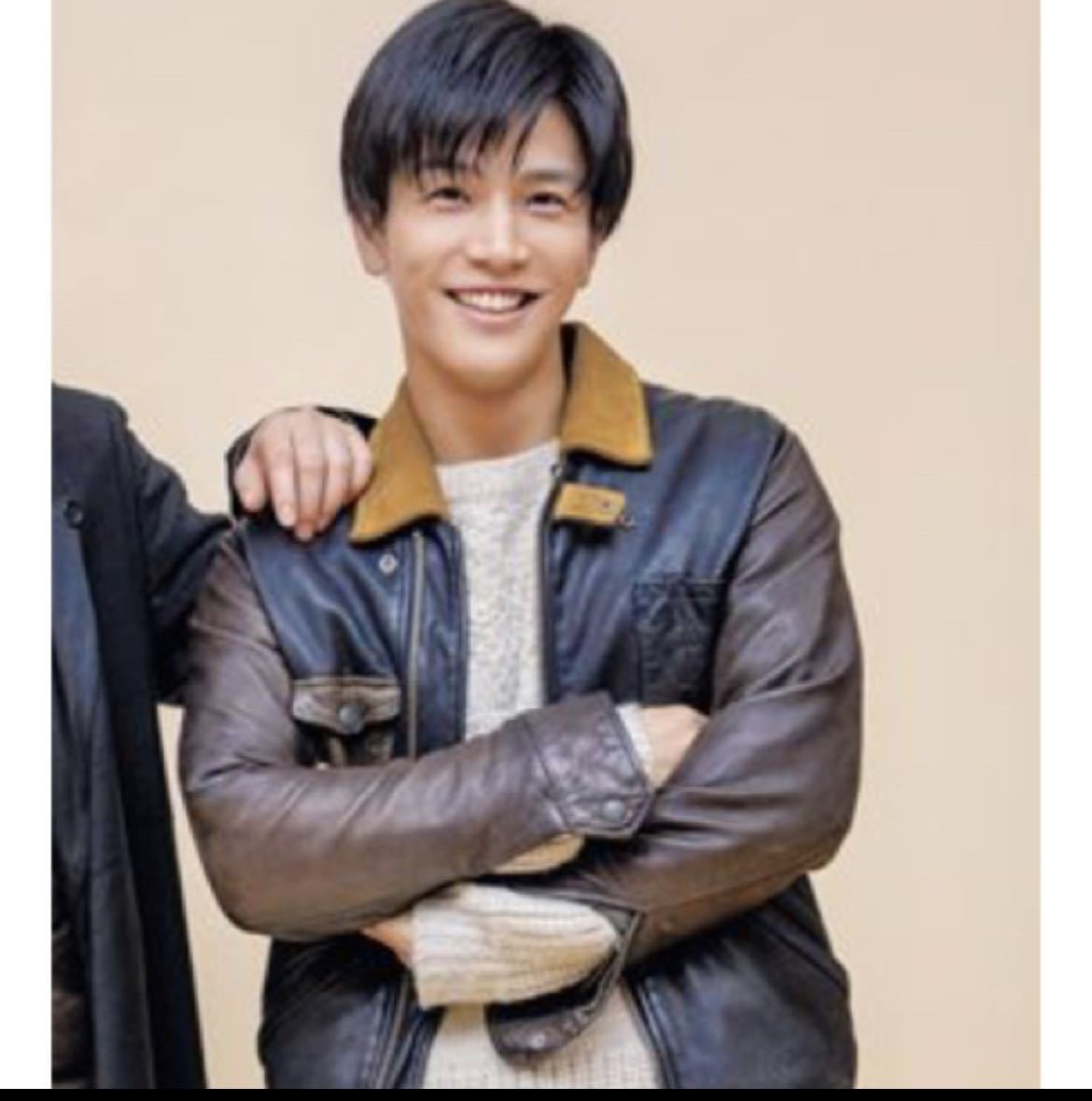 試着のみ glamb グラム 岩田剛典氏着用 レザー ジャケット jkt www