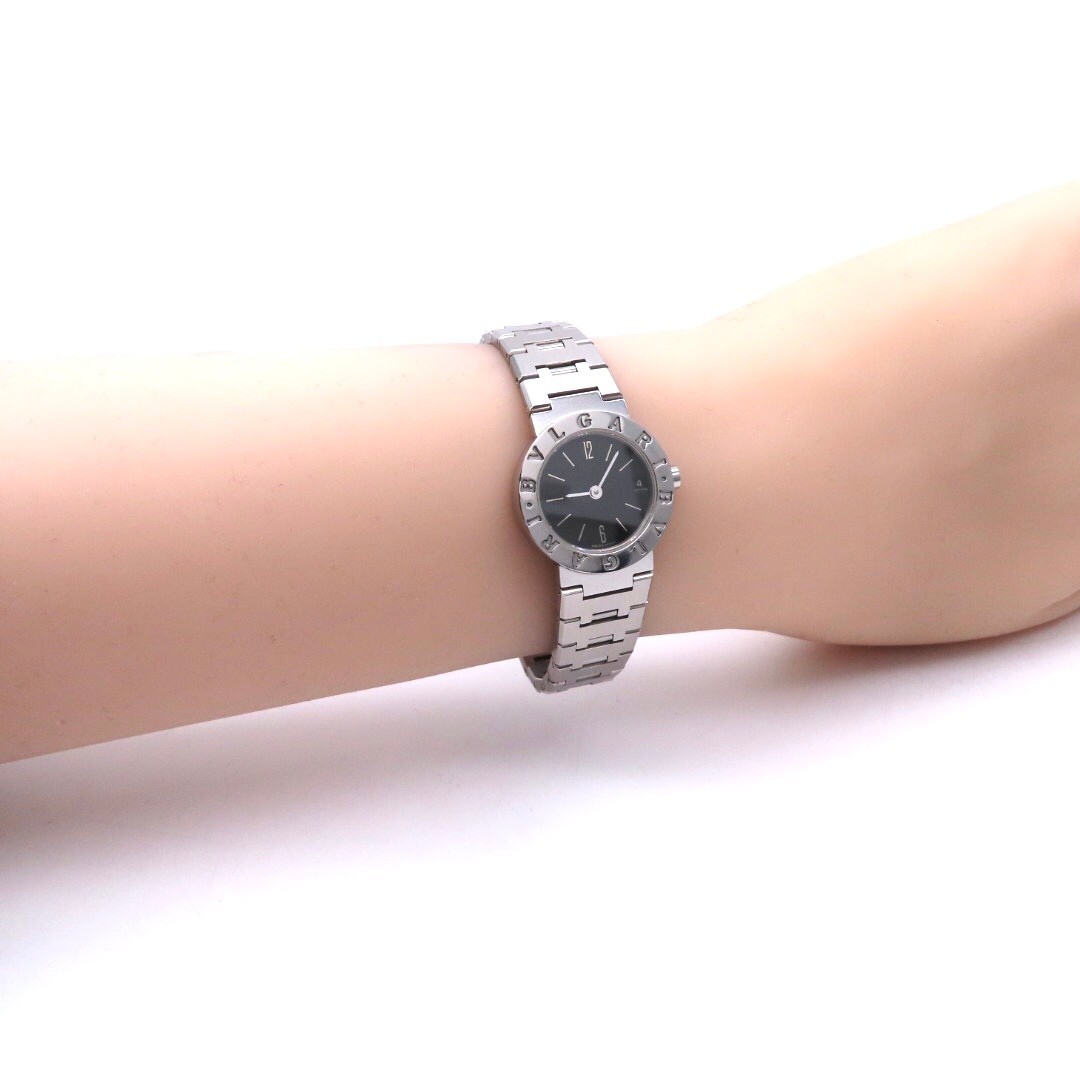 BVLGARI】ブルガリ 時計 'BB23SSD' ブラック文字盤 ☆極美品☆ www
