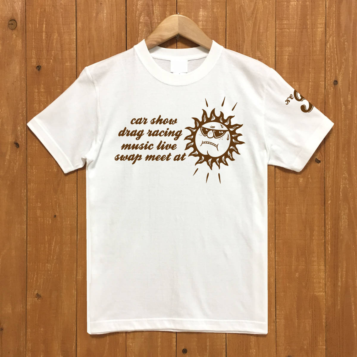 ■KCF Tシャツ■Lサイズ（ホワイトxブラウン）アメ車　アメリカ　モパ－　シボレー　フォード MOPAR CHEVROLET FORD_画像2