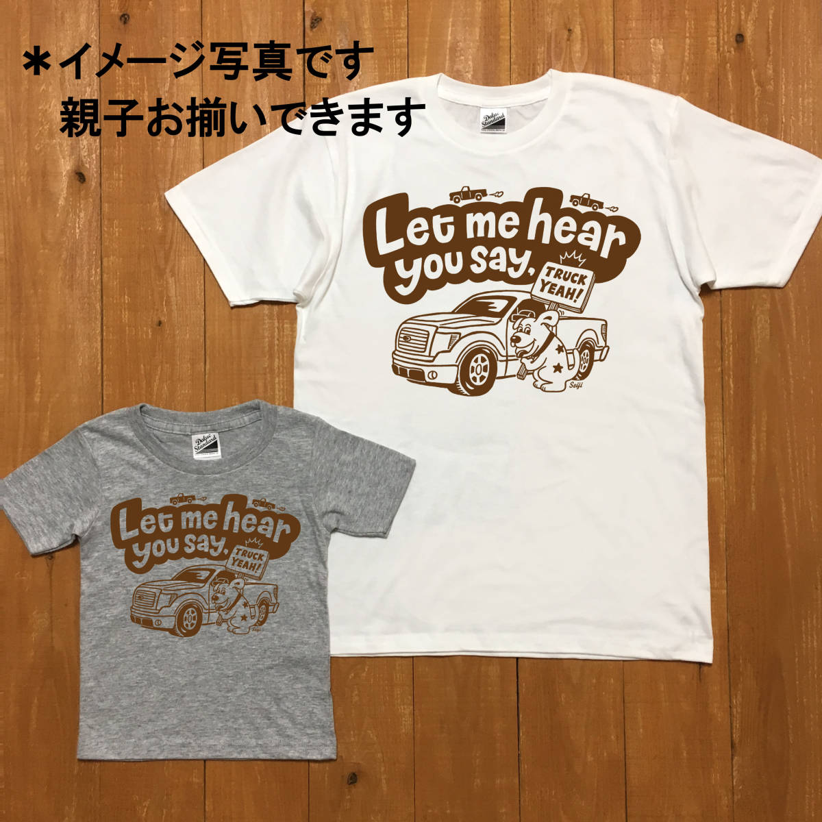 ■TRUCK YEAH Tシャツ■レディースLサイズ相当（ホワイトxブラウン）アメ車　フォード　ドッグ　ワンちゃん　犬 FORD DOG_画像3