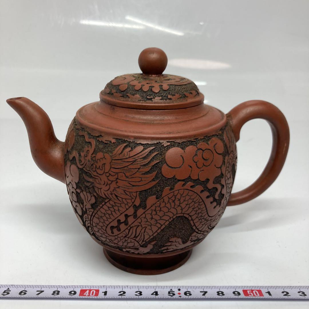 超歓迎即納 中国 朱泥 急須 龍 在銘 ODPRI-m60806709596 www