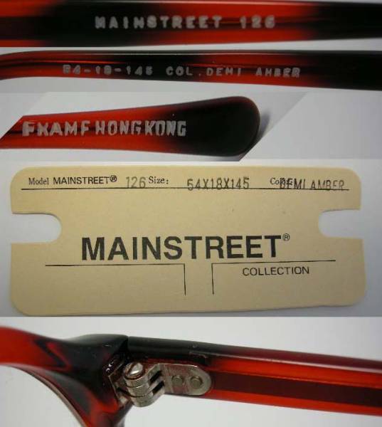 MAINSTREET 80s VINTAGE ヴィンテージ デッドストック フレーム MAINSTREET 80s VINTAGE ヴィンテージ デッドストック フレーム