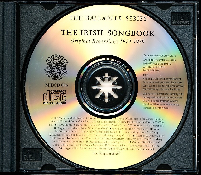 The Irish Songbook～Rare Original Mono Recordings 1919-1939　4枚同梱可能　4B00000AZRF_画像3