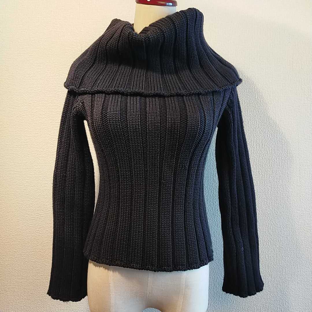ニット】 ヤフオク! - 99A CHANEL シャネル オフタートルネック ニット
