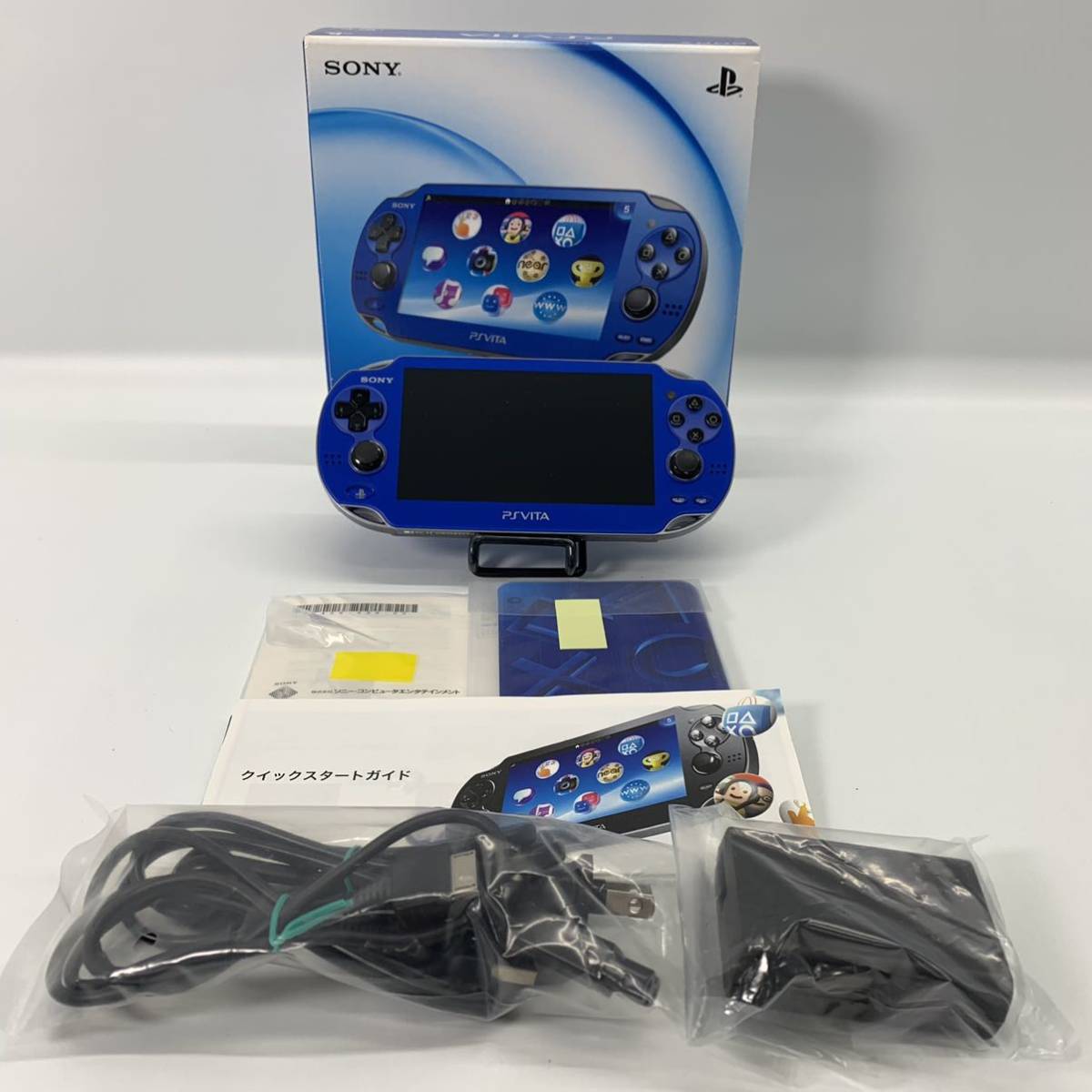 最新作 ブルー Pch 1000 美品 Psvita Blue 箱付きps ソニー Sony Vita Psvita本体 Labelians Fr