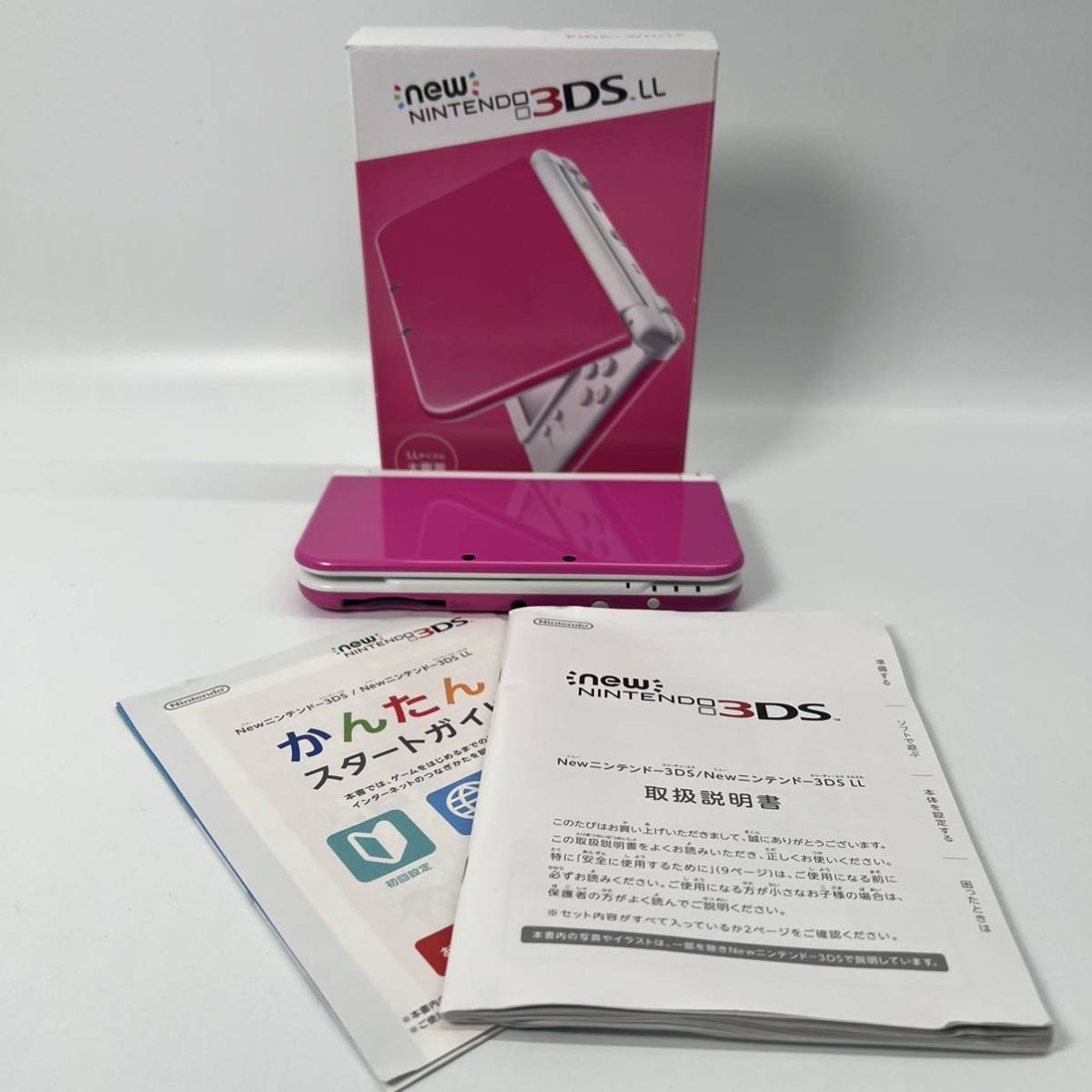 「ニンテンドー3DS LL ピンク×ホワイト」美品 箱説明書付き オンラインストア購入