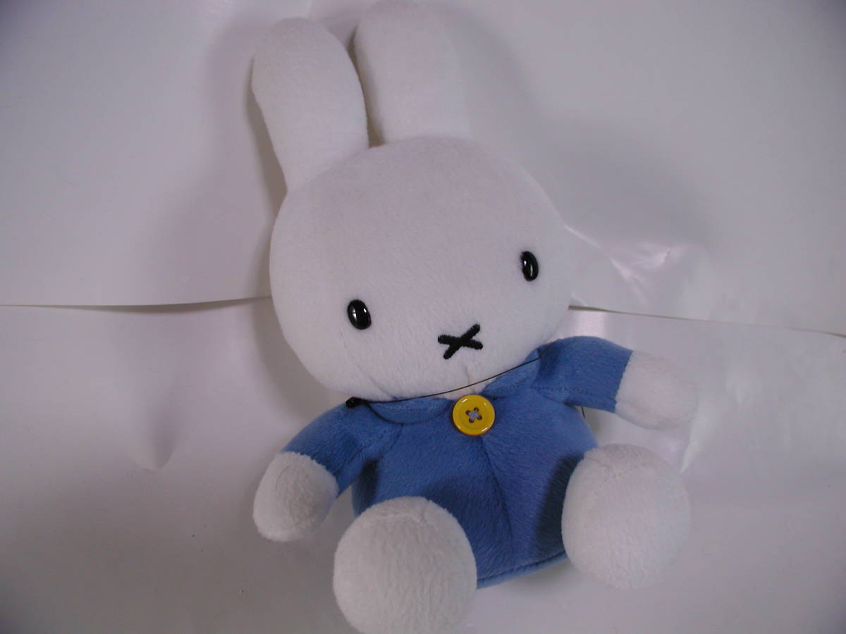 水色【miffy】ミッフィー▲ぬいぐるみ▲25ｃｍくらい▲_画像1