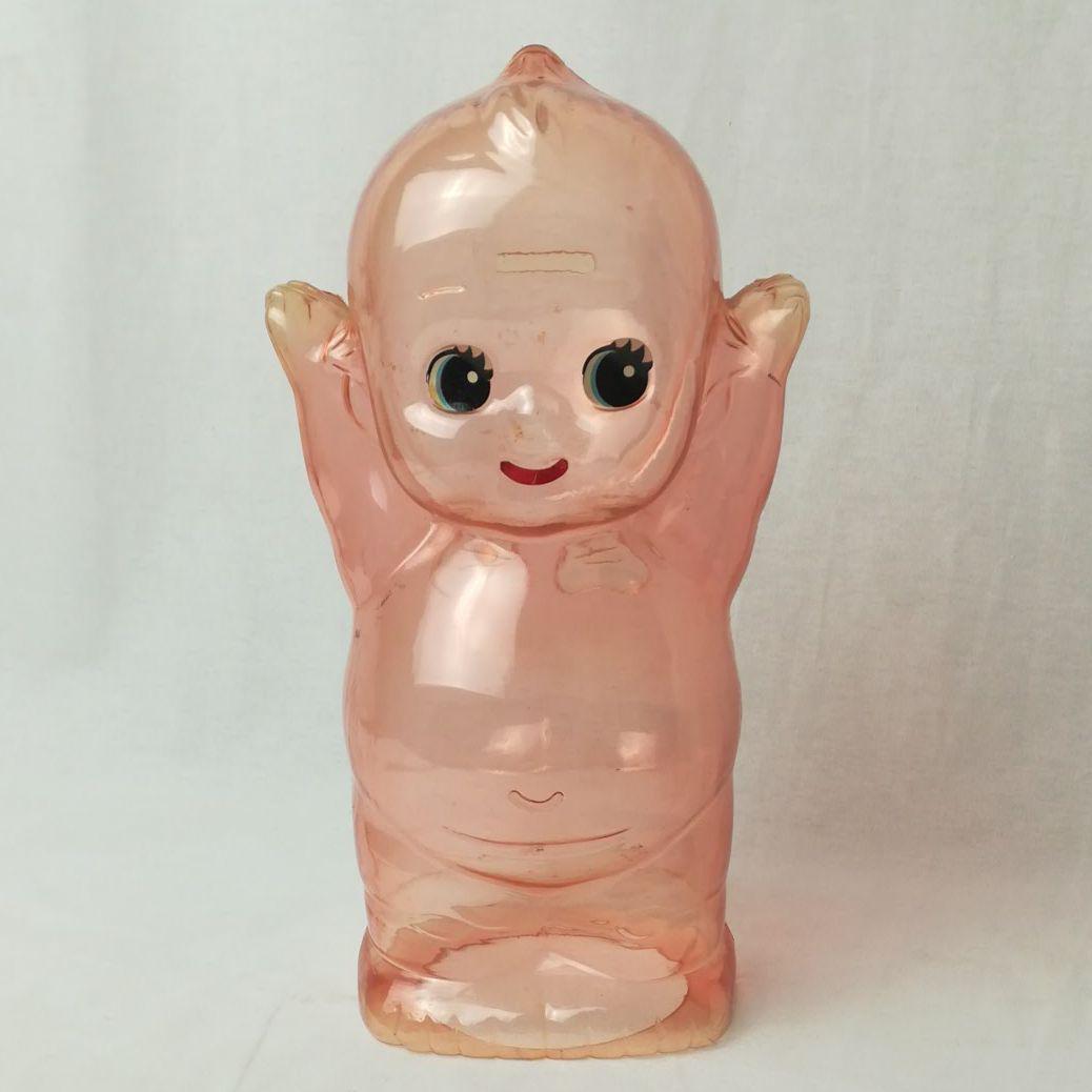 昭和レトロ キューピー人形 置物 プラスチック 非売品