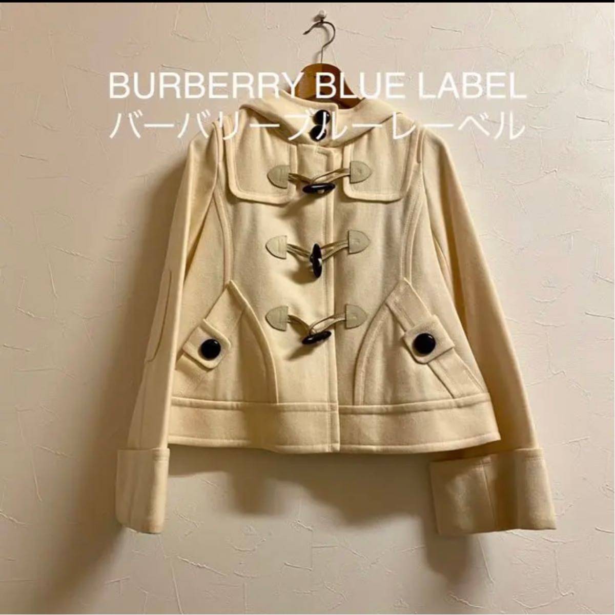 現金特価】 BLUE BURBERRY LABEL ベル袖 ショート コート バーバリー