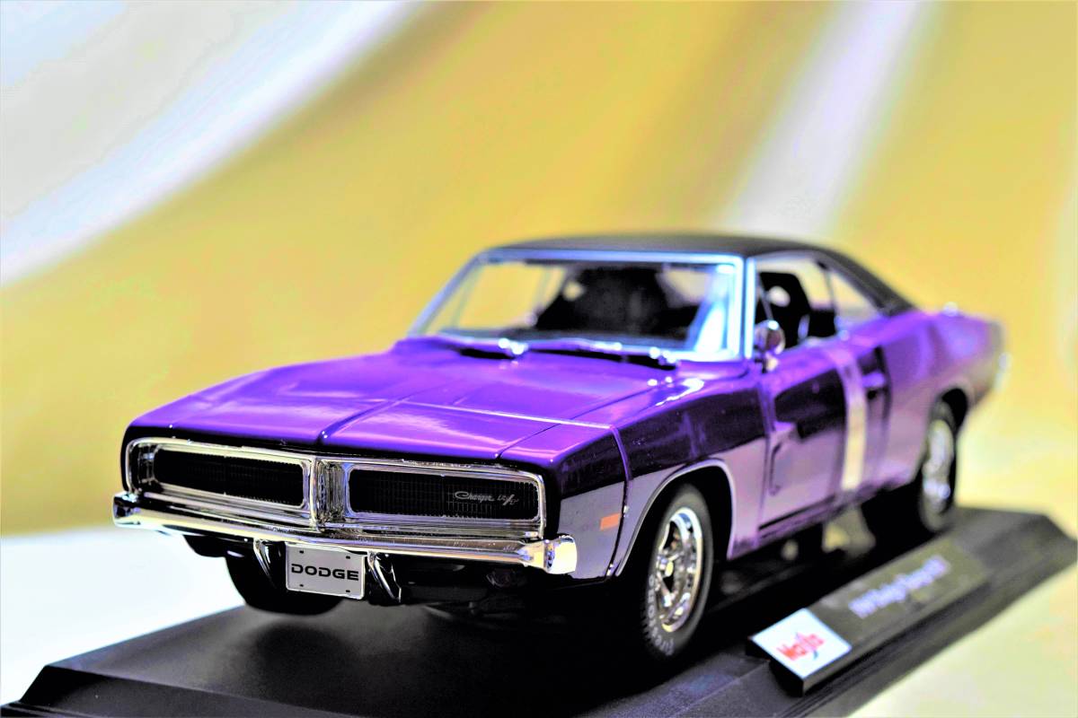 新品マイスト1/18【Maisto】■1969年式 Dodge Charger R/T/レア■ポルシェ/BMW/アウディ/シボレー/ランボルギーニ/オートアート/ブラーゴ他_画像4