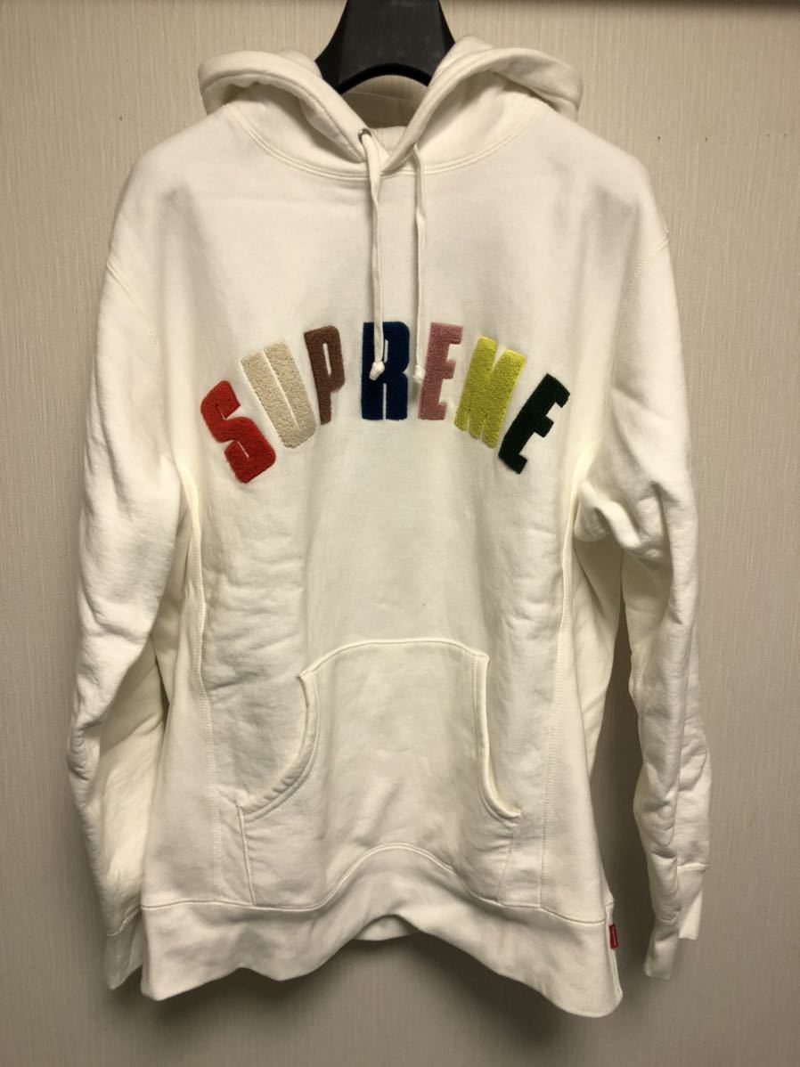Supreme Chenille Arc Logo Hooded Sweatshirt XL シュプリーム north box スウェットパーカー_画像4