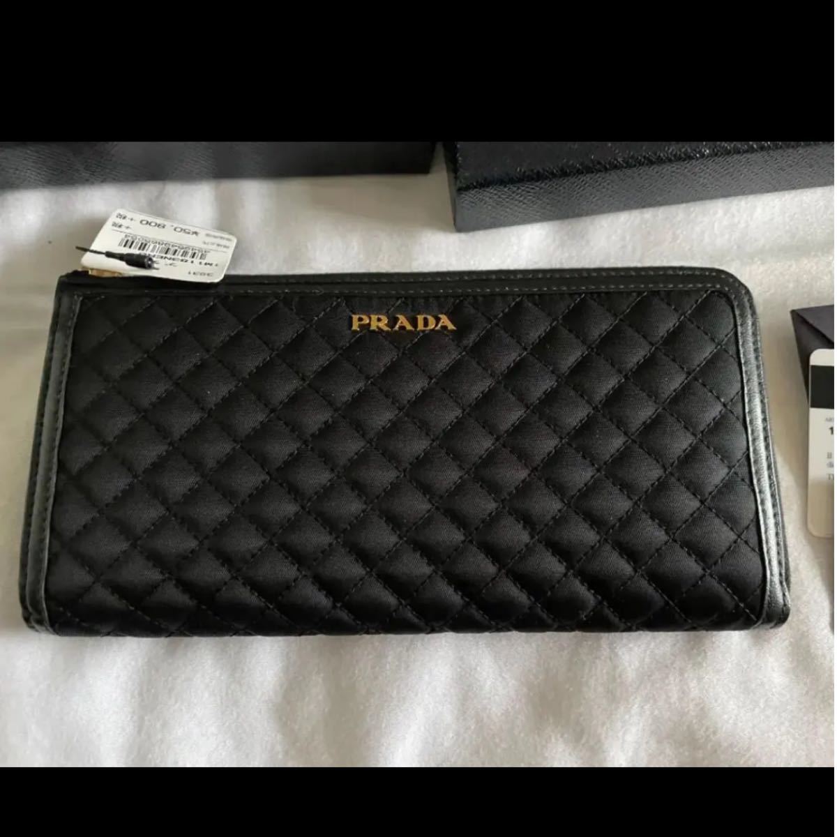 PRADA【プラダ】 L字ファスナー長財布 ネロ・ブラック(¥32,000