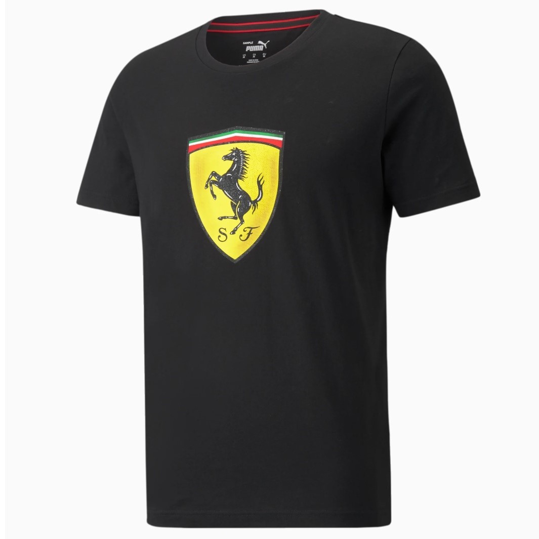 # новый товар PUMA x Ferrarime:5,500 иен официальный футболка L/ импортированный автомобиль Ferrari гонки to-naru большой защита s Koo te задний чёрный 531691-01