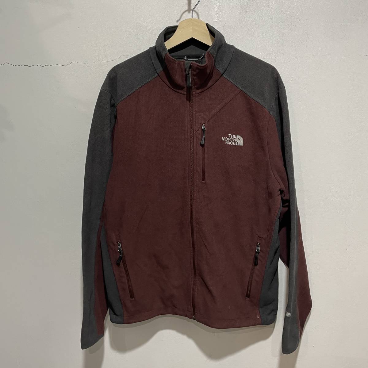 送料無料☆THE NORTH FACE☆ザノースフェイス☆フリースジップアップジャケット☆メンズL☆WINDWALL☆クライミング☆登山☆F7b