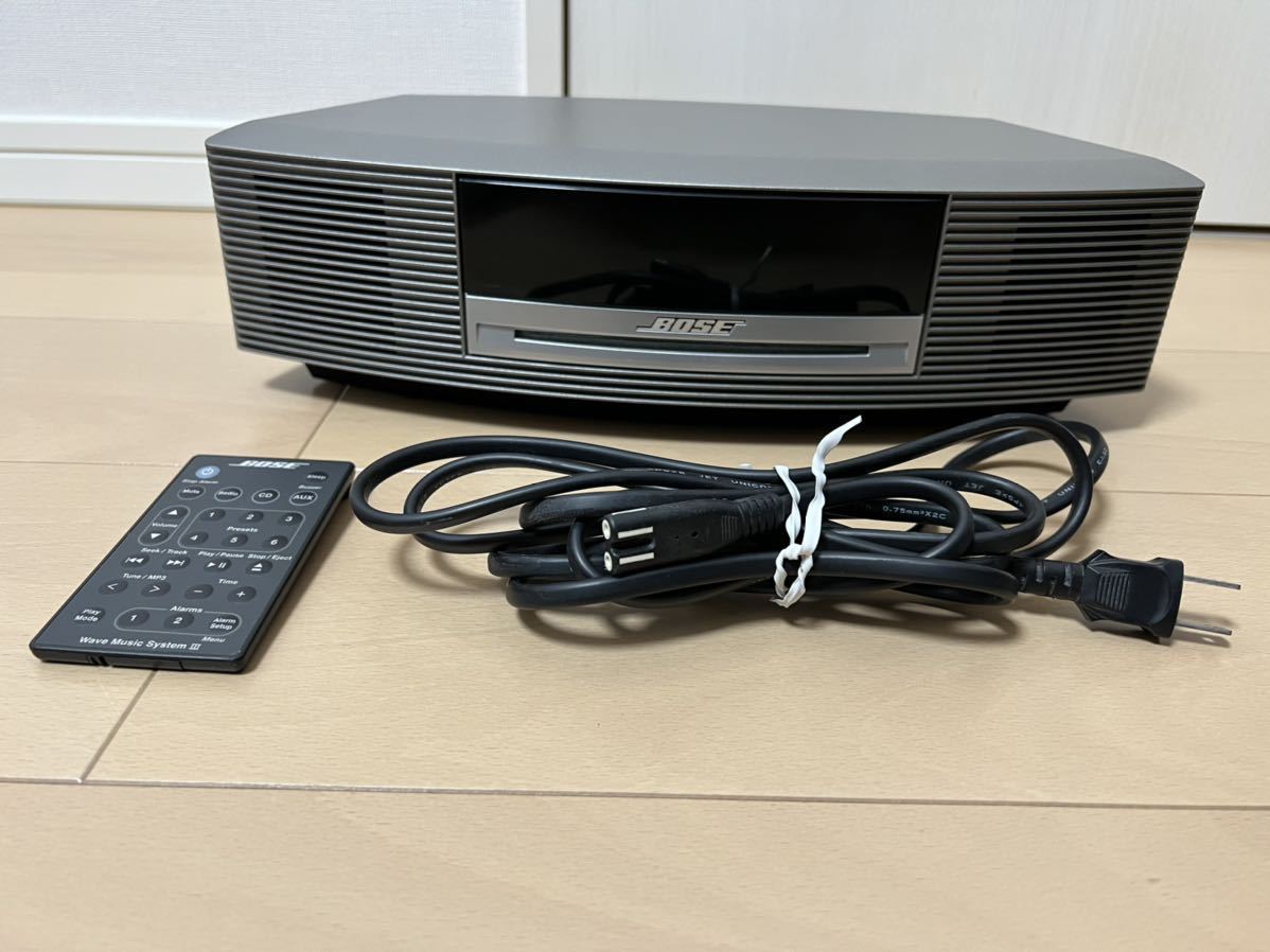 BOSE Wave Music System III ボーズ 動作品 美品 黒リモコン 電源