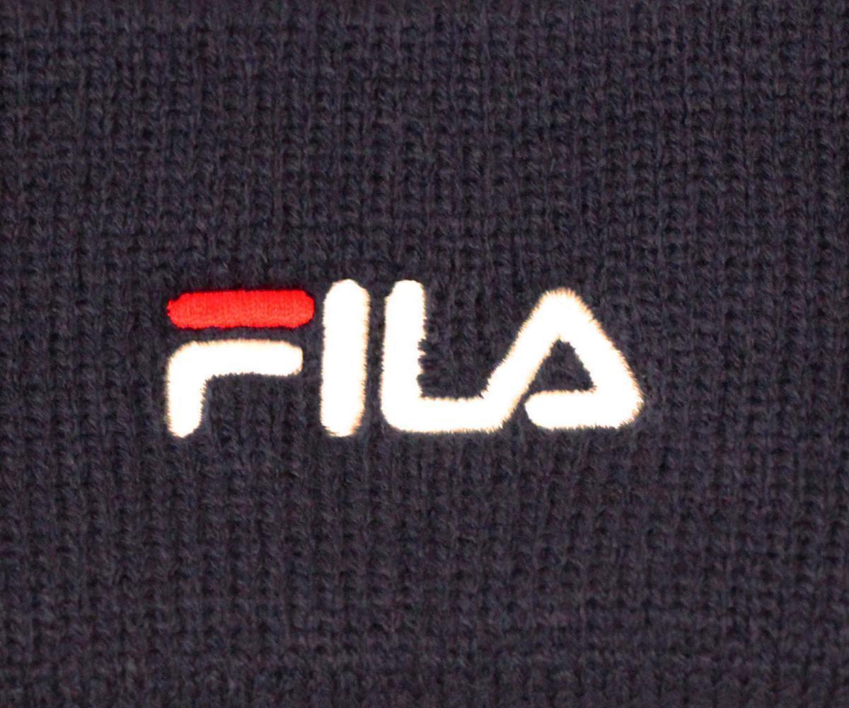 【フィラ◇FILA】リフレクター付ベーシックロゴニットワッチ ニット帽★ネイビー★新品【ネコポス発送（全国一律 220円 税込）】_画像3