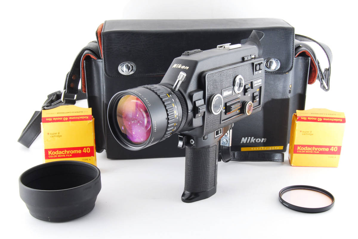 NIKON R10 SUPER ニコン 8ミリ フィルムシネカメラ 革ケース付き