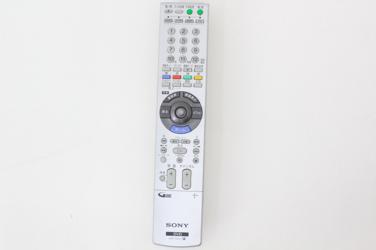 SONY ソニー ◆ DVDレコーダー用 リモコン [RMT-D227J]◆A1102_画像1